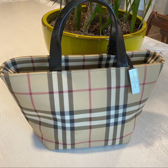 burberry nova check mini tote